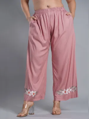 Blush PrintedPalazzoPants - BlushingBeauty
