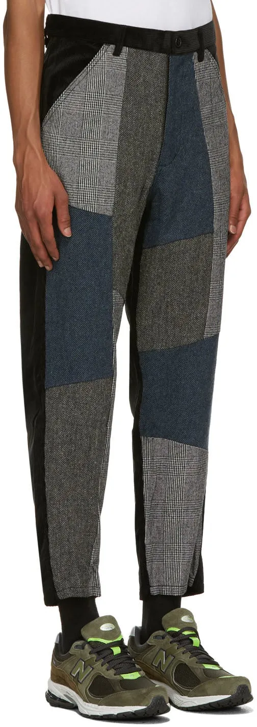 Comme des GarÃ§ons Shirt Black Patchwork Trousers