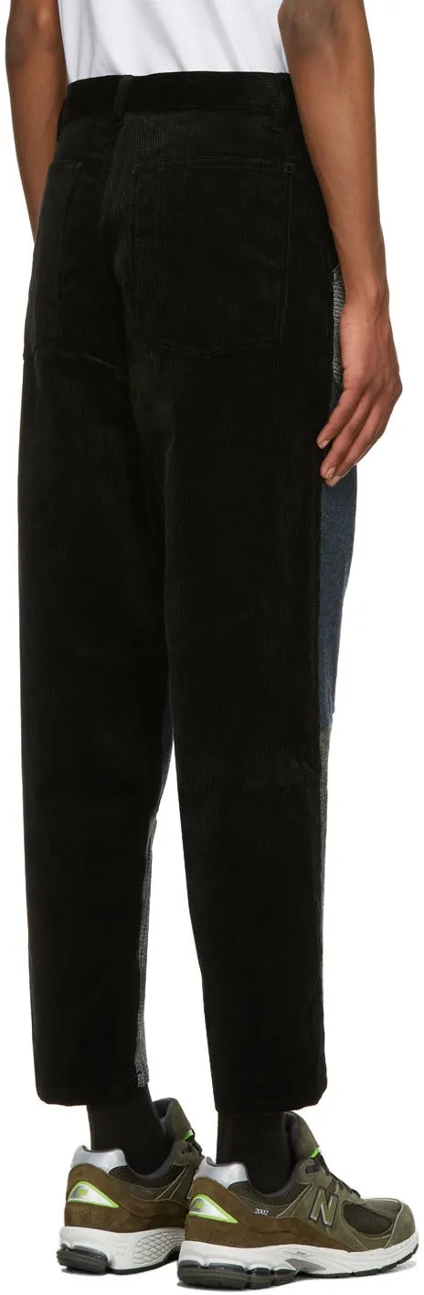 Comme des GarÃ§ons Shirt Black Patchwork Trousers