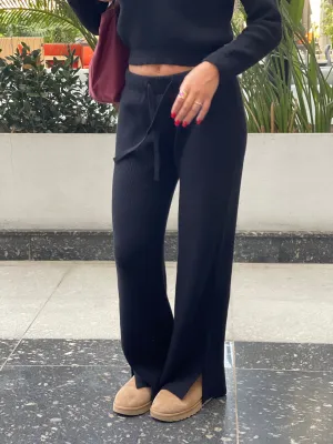 Knitted Wide Leg Pants