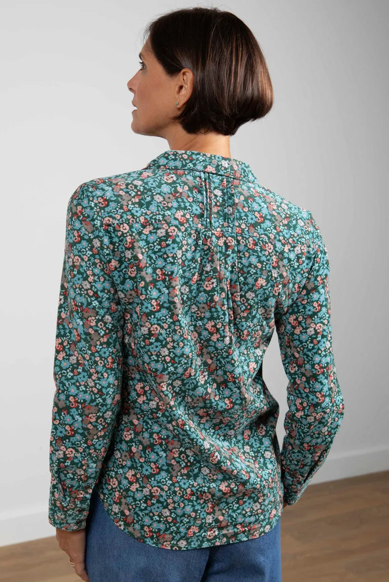 Lily & Me - Clarissa Shirt Vintage Poppy - Green