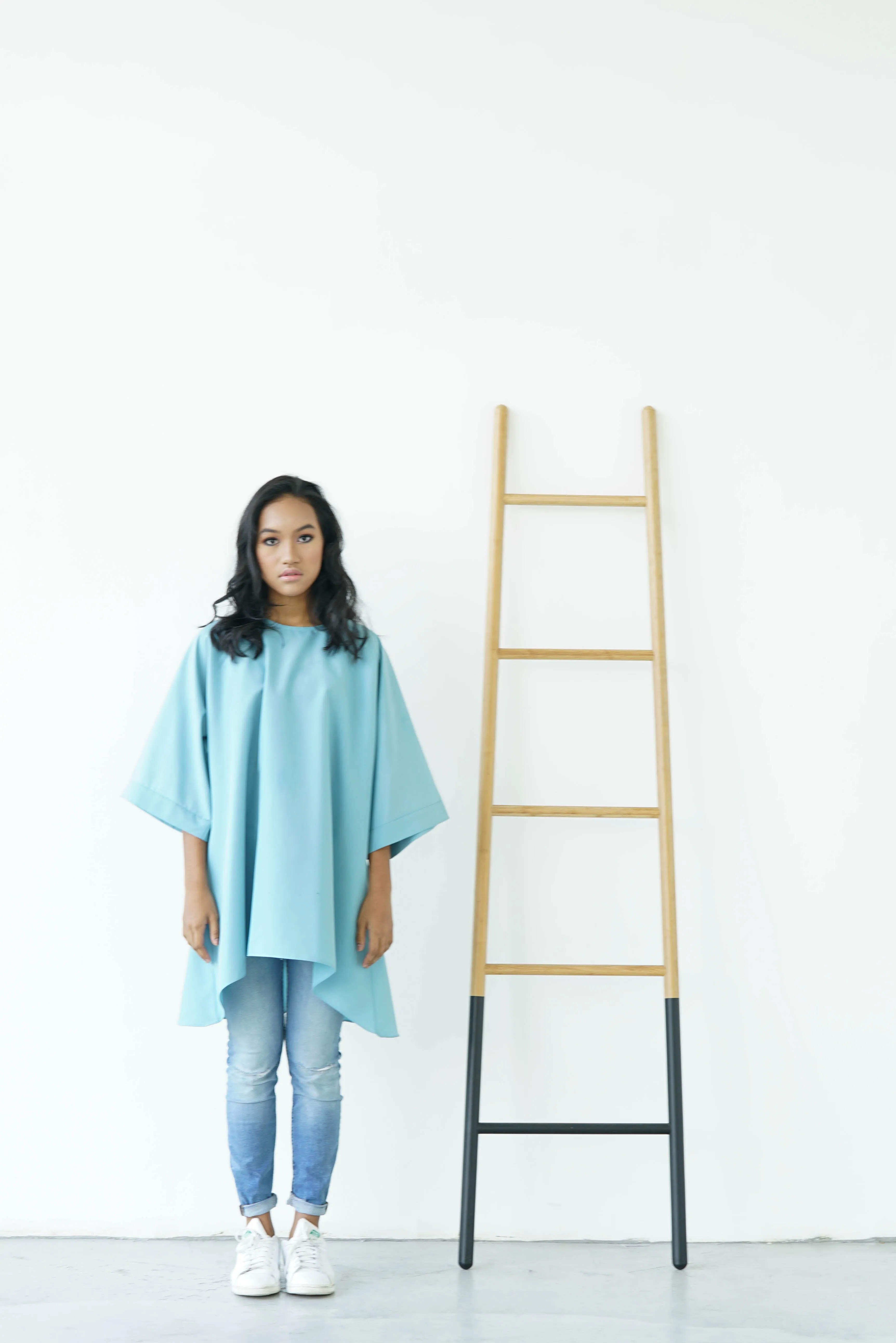 [PRE ORDER] Dusty Blue High Low Box Cotton Top