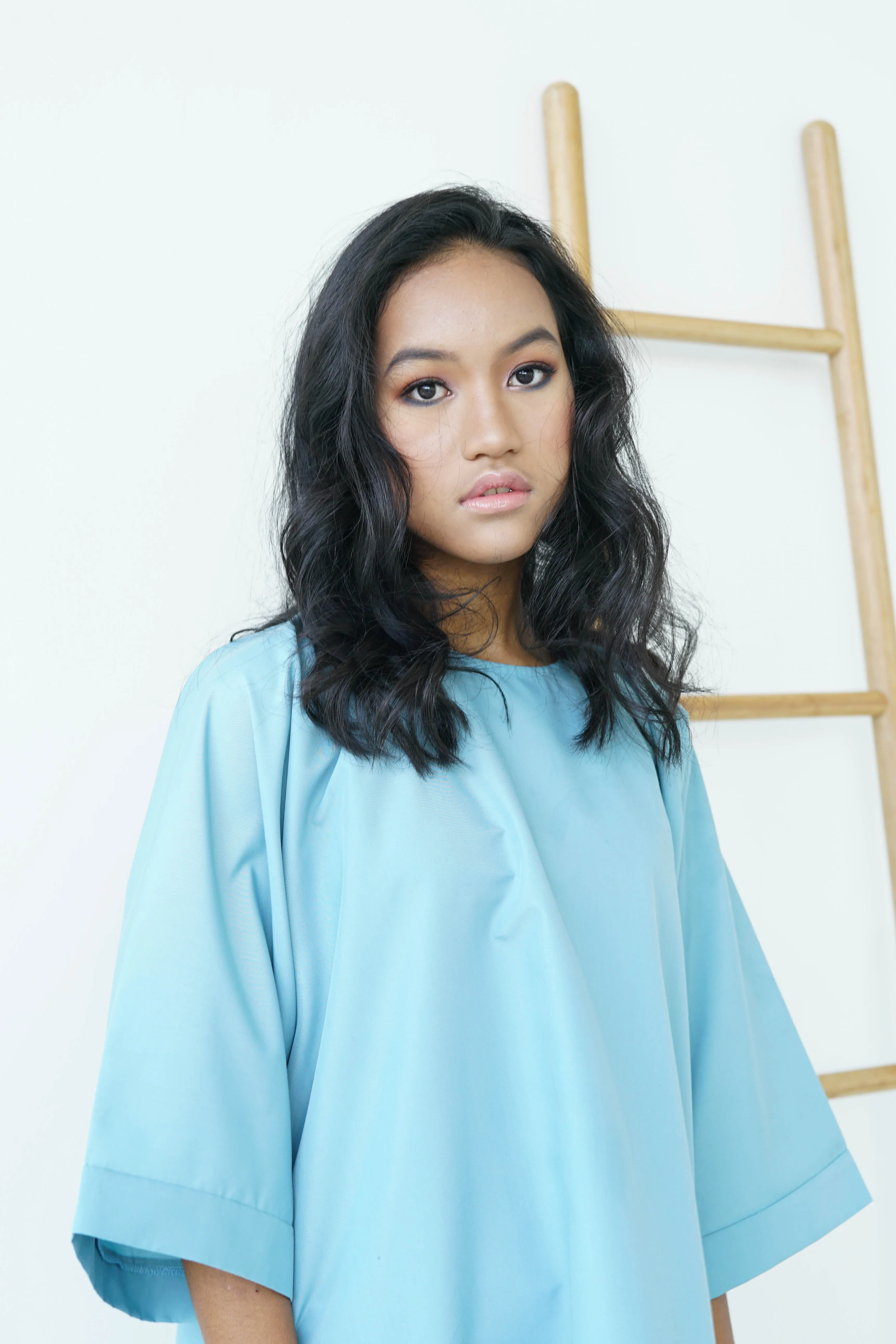 [PRE ORDER] Dusty Blue High Low Box Cotton Top